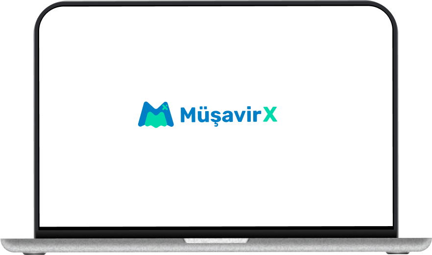 MüşavirX arayüzü dizüstü bilgisayarda